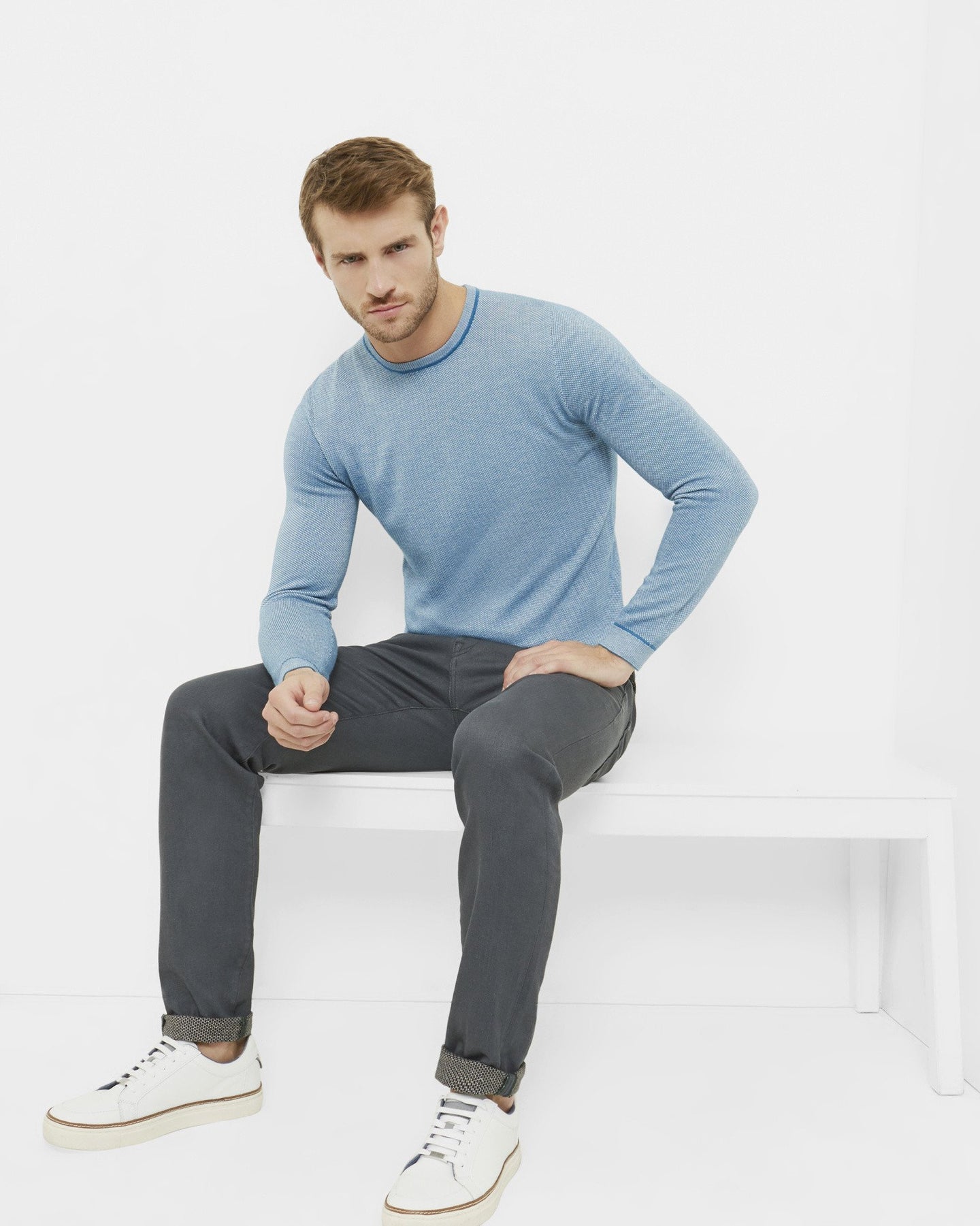 Millar Wool-Blend Crew Neck Jumper